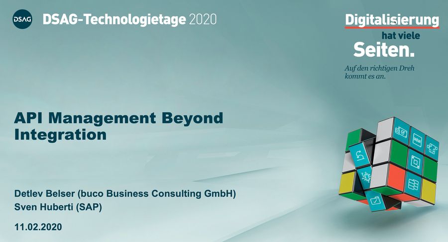 API Management Beyond Integration, der Vortrag